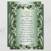 Ierse bruiloft Uitnodigingselegant Kaart (Voorkant / Achterkant)