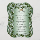 Ierse bruiloft Uitnodigingselegant Kaart (Voorkant / Achterkant)