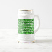 Ierse bruiloft zegen - customiz... - Gepersonalise Bierpul (Voorkant rechts)