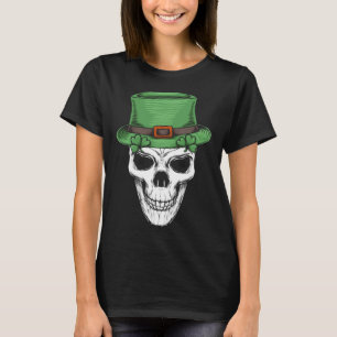 Ierse C Sugar Skull Saint Patricks Dag van de Dode T-shirt
