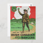 Ierse Canadese Rangers Briefkaart (Voorkant / Achterkant)