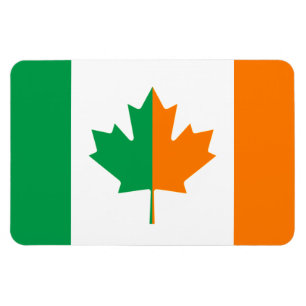 Ierse Canadese vlag Magnet Magneet