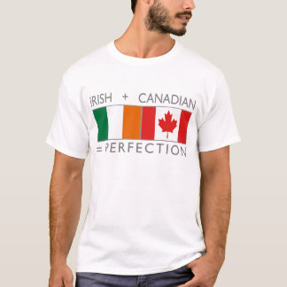 ierse canadese vlaggen t-shirt