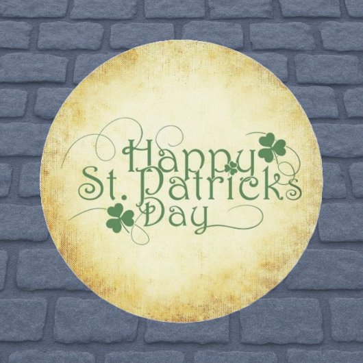  Ierse charme Happy St. Patrick's Day Ronde Sticker