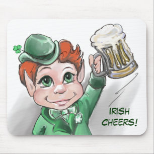 Ierse Cheers! Portrait Mousepad Muismat