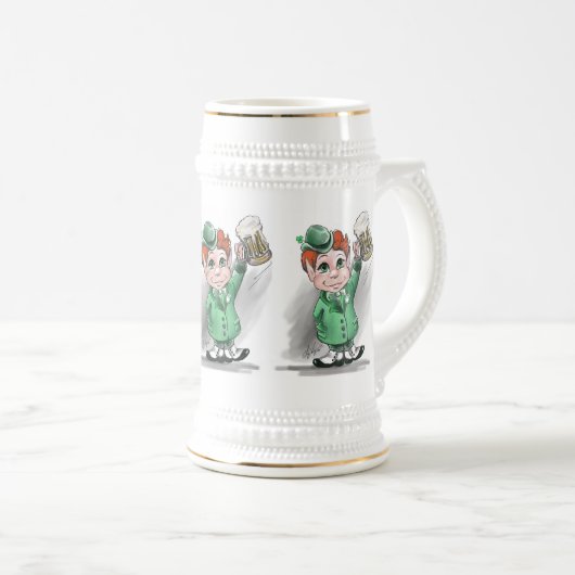 Ierse Cheers! St Patrick's Day Beer Stein Bierpul (Voorkant rechts)