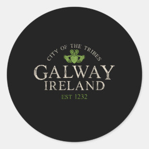 Ierse Claddagh Galway Ierland Ronde Sticker