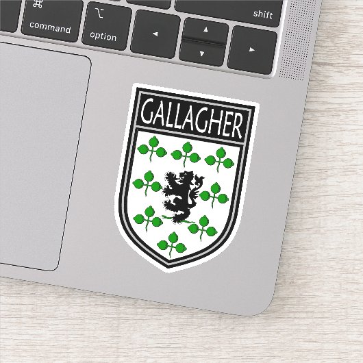 Ierse Clan Crest - Gallagher Sticker (Detail)