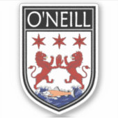 Ierse Clan Crest - O'Neill Sticker (Voorkant)