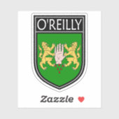 Ierse Clan Crest - O'Reilly Sticker (Vel)