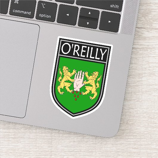 Ierse Clan Crest - O'Reilly Sticker (Detail)