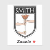 Ierse Clan Crest - Smith Sticker (Vel)