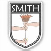 Ierse Clan Crest - Smith Sticker (Voorkant)