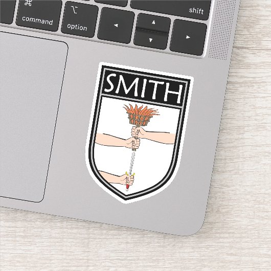 Ierse Clan Crest - Smith Sticker (Detail)