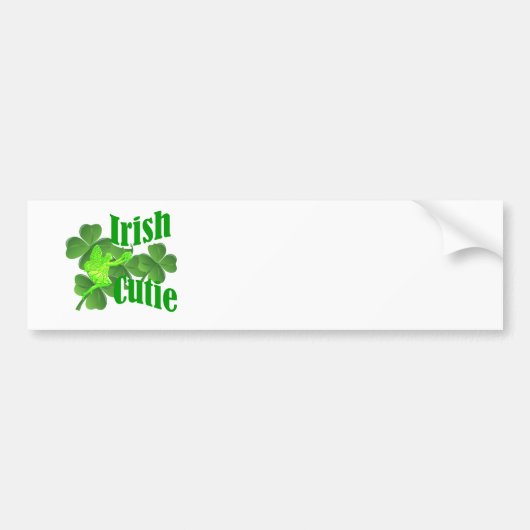 Ierse cutie bumpersticker (Voorkant)