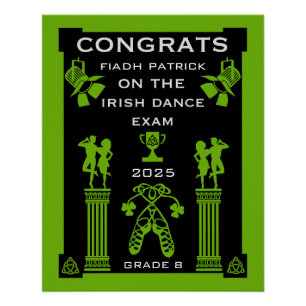 Ierse dans gefeliciteerd perfect poster