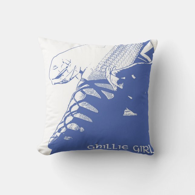 Ierse dans "Ghillie Girl" kussensloop - Blauw Kussen (Voorkant)