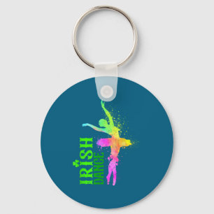 Ierse Dans Kleuren Gelukkige St Patrick's Day Dans Sleutelhanger