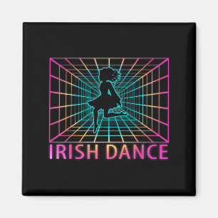 Ierse Dans Retro Danser Cadeau Magneet