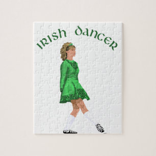 Ierse danser in groene soft schoenen legpuzzel