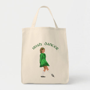 Ierse danser in groene soft schoenen tote bag