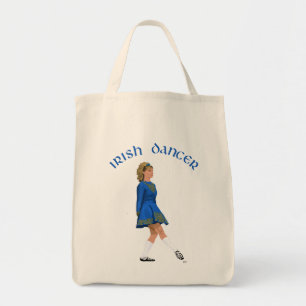 Ierse danseres blond in het blauw tote bag