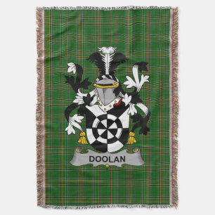 Ierse Doolan of O_Doolan Wapen Familie Crest Deken