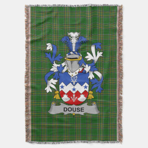  Ierse Douse of Dowse Wapen Familie Crest Ir Deken