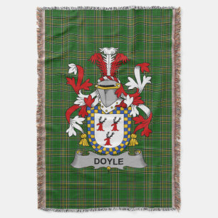 Ierse Doyle of O_Doyle wapenschild Familie Crest Deken