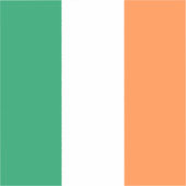 Ierse driekleurige vlag patriottische St. Patrick' Sticker (Voorkant)