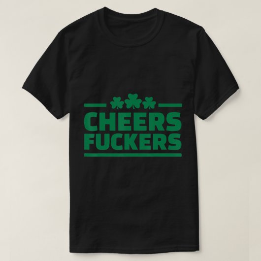 Ierse Drink partij Cheers St Patrick's Day Funny T-shirt (Design voorkant)