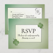 Ierse Dromen RSVP met entree keuzes Uitnodiging Briefkaart (Voorkant / Achterkant)