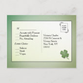 Ierse Dromen RSVP met entree keuzes Uitnodiging Briefkaart (Achterkant)