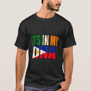 Ierse en Filippijnse mix DNA-vlag erfgoed geschenk T-shirt