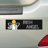 ierse engel bumpersticker (Op auto)