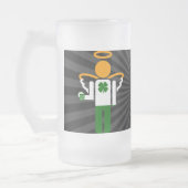 ierse engel . matglas bierpul (Links)