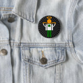 ierse engel . ronde button 5,7 cm (In situ)