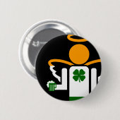 ierse engel . ronde button 5,7 cm (Voorkant /achterkant)