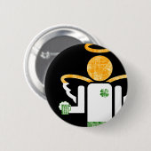 ierse engel . ronde button 5,7 cm (Voorkant /achterkant)