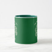 Ierse familienaam  Keltisch Shamrock Custom Mok (Midden)