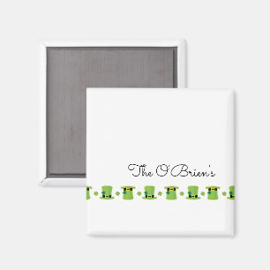 Ierse familienaam Shamrock Green Pet Magneet