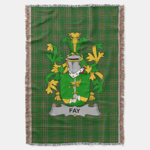 Ierse Fay of O_Fee Wapen van Familie Crest Ierlan Deken