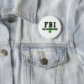 Ierse FBI - volledig geblust Iers Ronde Button 5,7 Cm (In situ)