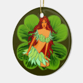 Ierse fee ronde versiering keramisch ornament (Links)