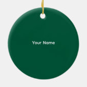 Ierse fee ronde versiering keramisch ornament (Achterkant)