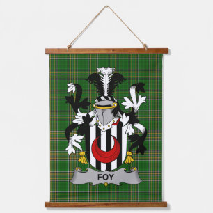 Ierse Foy of O_Fie wapenschild Familie Crest Hangend Wandkleed