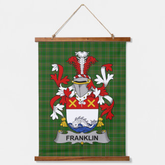 Ierse Franklin Wapen Familie Crest Hangend Wandkleed