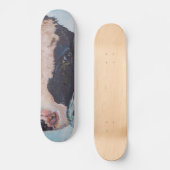 Ierse Friesian Cow Skateboard (Voorkant)