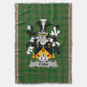 Ierse Fyan of Faghan Wapen van Familie Crest Ir Deken