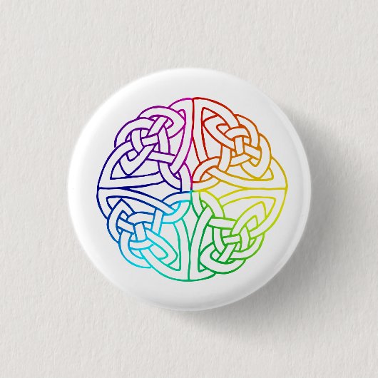 Ierse Gay & Lesbian Pride Celtic Ronde Button 3,2 Cm (Voorkant)